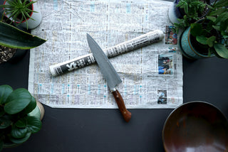 Shigeki Tanaka R2 Damascus Gyuto 210mm Western Ironwood - Thecooksedge