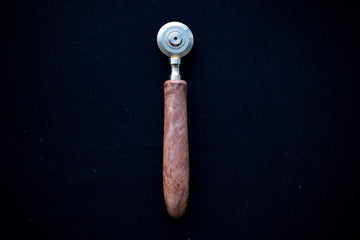 Brass Pasta Cutter w/ Custom Burl Handle - Thecooksedge