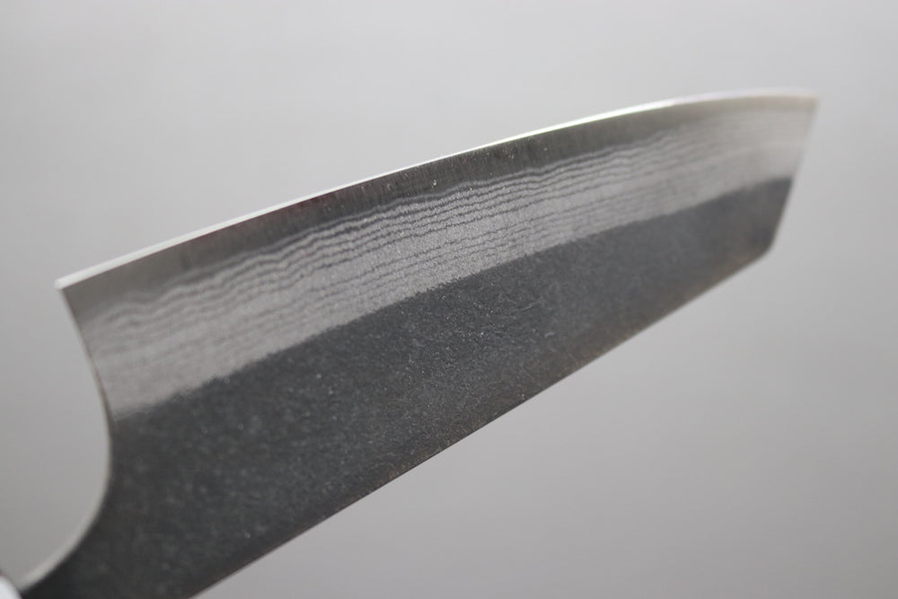 Yoshimi Kato Damascus Kurouchi AS Bunka 170mm - Thecooksedge