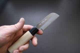 Sakai Kikumori Kawamuki Peeling Knife 75mm - Thecooksedge