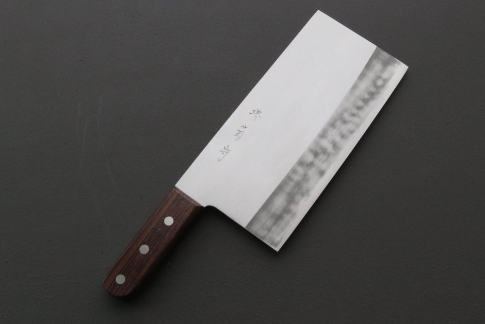 Sakai Kikumori x Yoshikazu Tanaka Gokujyo Chuka Bocho 225mm - Thecooksedge