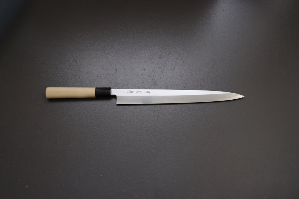 Sakai Kikumori x Yoshikazu Tanaka Gokujyo Yanagiba 300mm - Thecooksedge