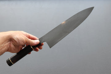 Shoichi Hashimoto Coreless Blue2 & White2 Damascus Gyuto 240mm - Thecooksedge