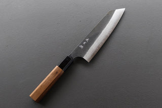 Yoshimi Kato Damascus Kurouchi AS Bunka 170mm - Thecooksedge