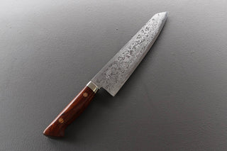 Yoshihiro Yauji Blue #2 Damascus Kiritsuke Gyuto 180mm - Thecooksedge