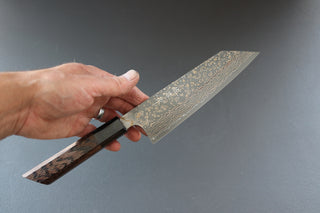 Takeshi Saji VG10 Damascus Bunka 165mm - Thecooksedge