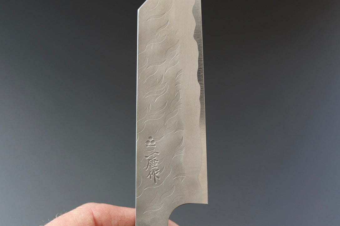 Nigara Hamono AS Tsuchime Ko-bunka 120mm - Thecooksedge