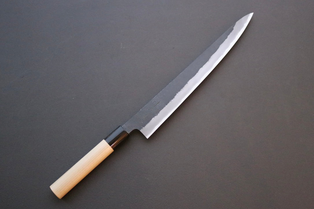 Mutsumi Hinoura Kurouchi Sujihiki 270mm - Thecooksedge