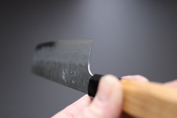Hatsukokoro Inazuma AS Damascus Nakiri 165mm - Thecooksedge