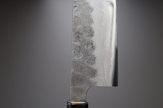 Hatsukokoro Inazuma AS Damascus Santoku 170mm - Thecooksedge