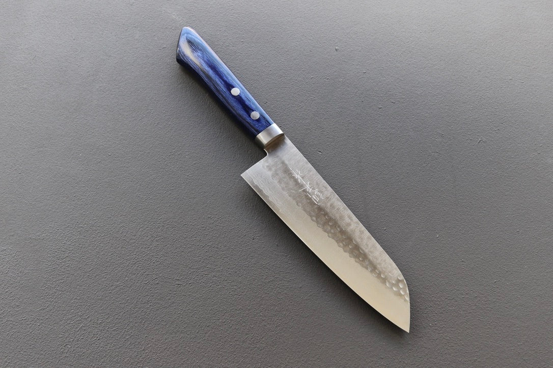 Masutani VG10 Tsuchime Santoku 170mm - Thecooksedge