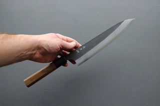 Yoshimi Kato Damascus Kurouchi AS Gyuto 210mm - Thecooksedge