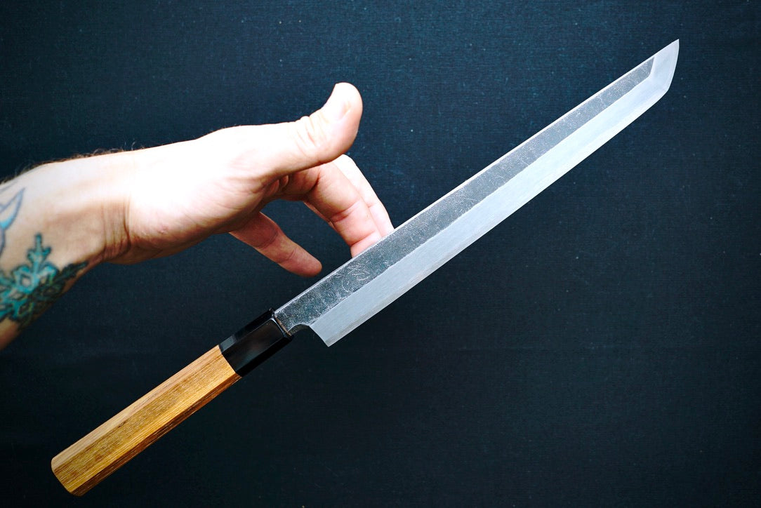 Shirasagi Kurouchi Sakimaru Yanagiba 270mm - Thecooksedge