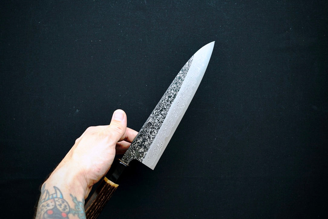 Kurouchi SLD Damascus Gyuto 210mm - Thecooksedge