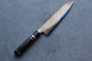 Nigara Hamono Aogami #2 Rainbow Damascus Gyuto 240mm - Thecooksedge
