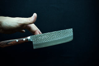 Masutani VG1 Tsuchime Nakiri 165mm Red Handle - Thecooksedge