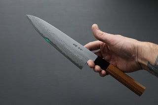 Yoshikazu Tanaka White #1 Damascus Gyuto 240mm - Thecooksedge