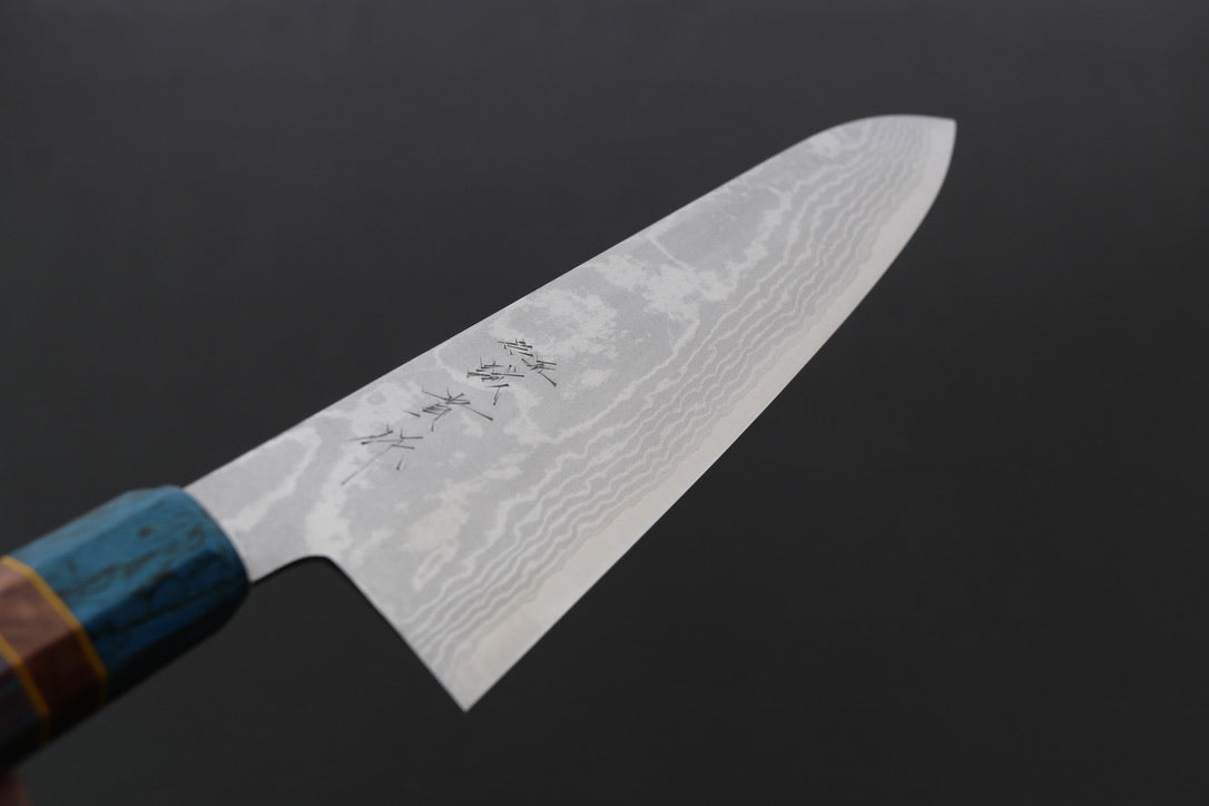 Shigeki Tanaka VG10 Damascus Gyuto 240mm w/Custom Handle - Thecooksedge