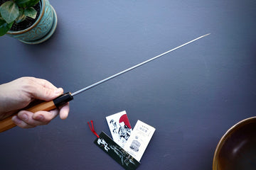 Itsuo Doi Homura Blue #2 Hien Kengata Yanagiba 300mm - Thecooksedge
