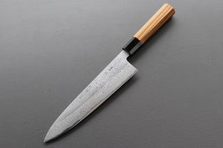 Yoshikazu Tanaka White #1 Damascus Gyuto 210mm - Thecooksedge