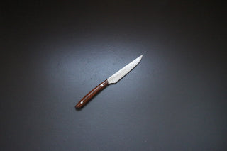 Takeshi Saji Damascus VG10 Steak Knife Ironwood Handle - Thecooksedge