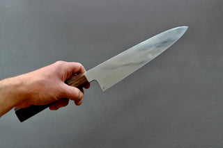 Yoshikazu Ikeda Oil Quenched Honyaki White #3 Gyuto 240mm - Thecooksedge