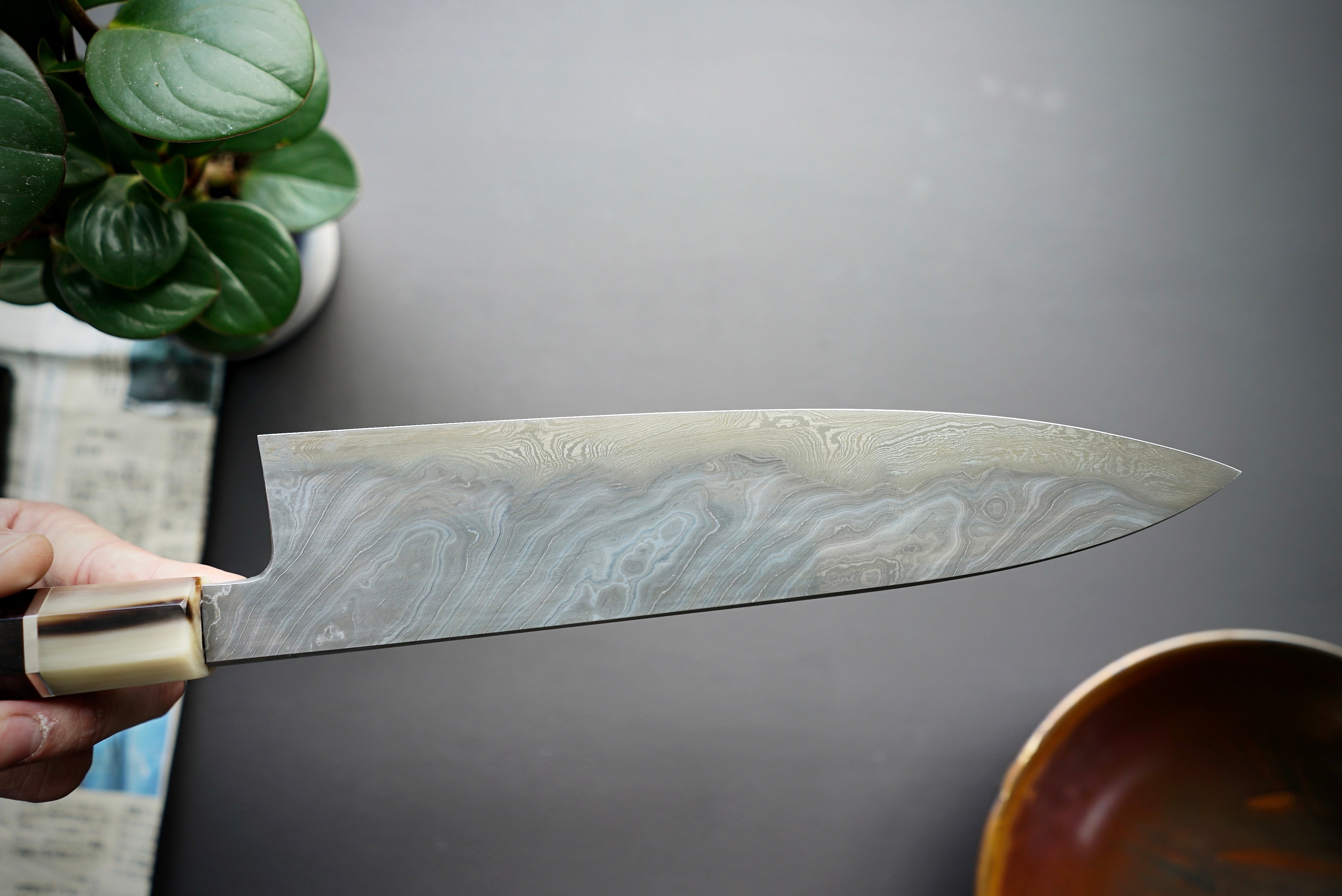 Shoichi Hashimoto Yuzan Damascus Gyuto 240mm - Thecooksedge