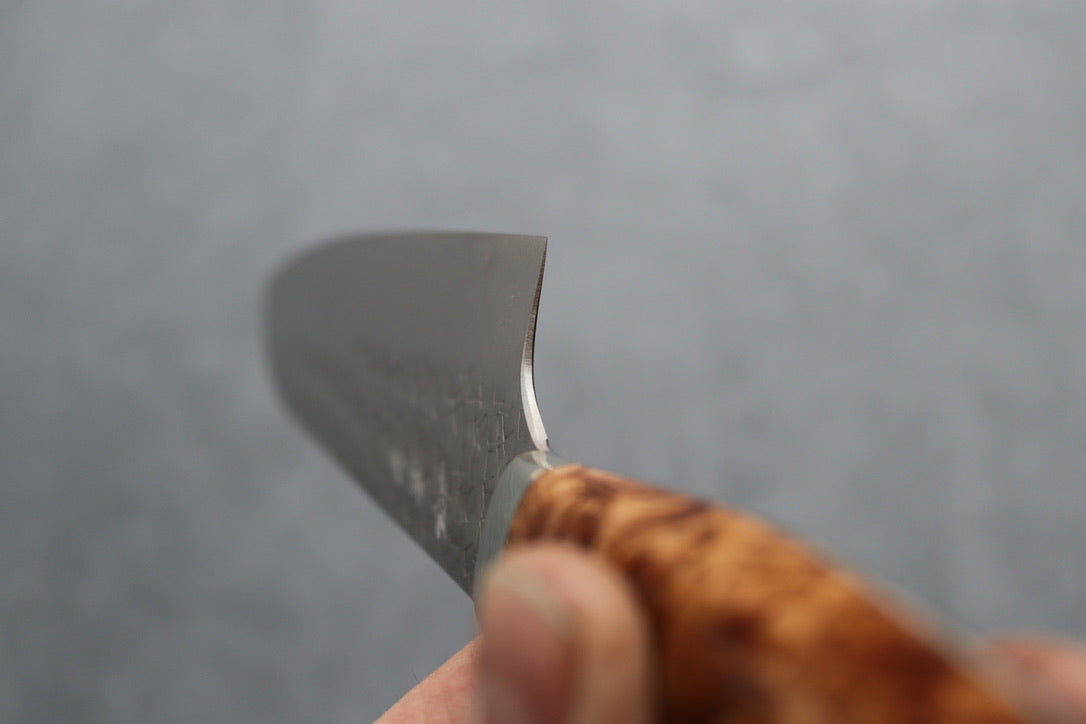 Yoshimi Kato SG2 Tsuchime Santoku - Thecooksedge