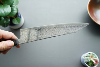 Hatsukokoro Sunaarashi Kurozome Damascus Kiritsuke Gyuto 210mm - Thecooksedge