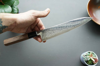Hatsukokoro Sunaarashi Kurozome Damascus Gyuto 210mm - Thecooksedge