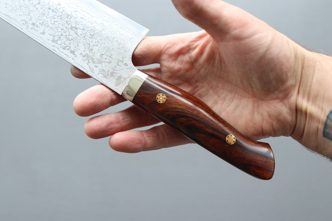 Yoshihiro Yauji Blue #2 Damascus Gyuto 240mm - Thecooksedge