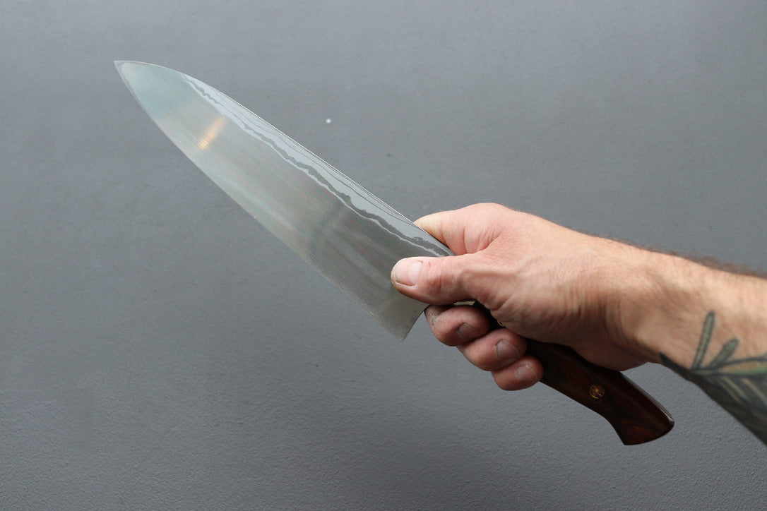 Yoshihiro Yauji Blue #2 Damascus Gyuto 240mm - Thecooksedge