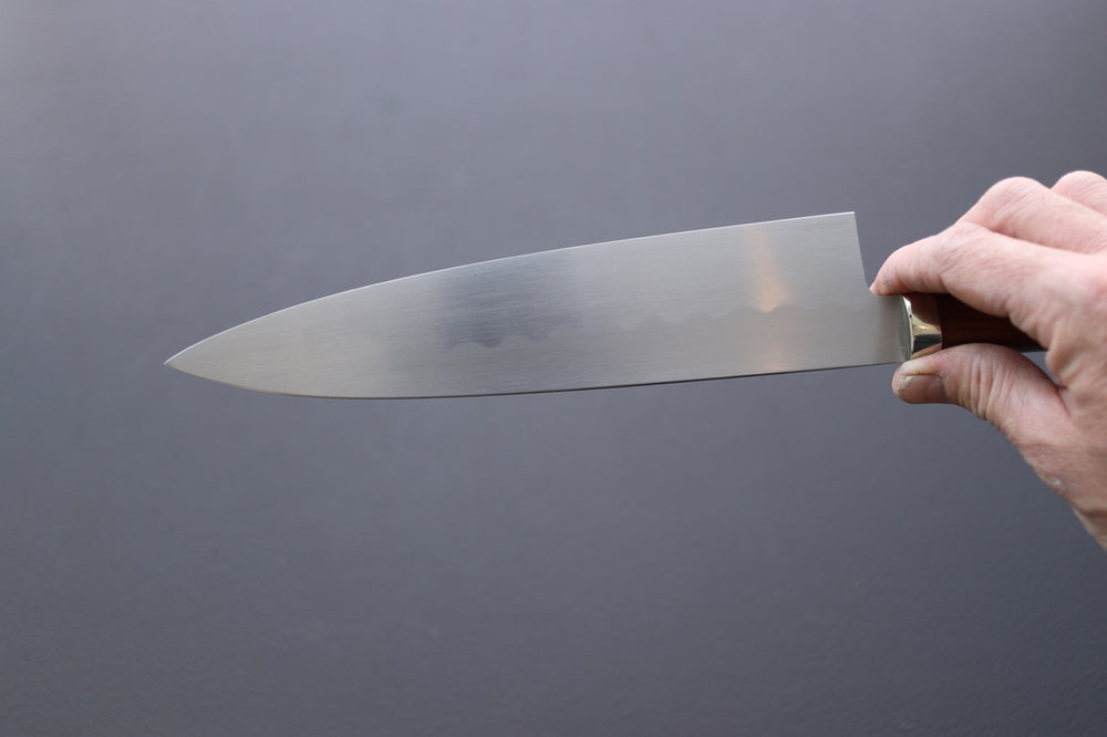 Yoshikazu Ikeda White#3 Namiukashi Gyuto 210mm - Thecooksedge