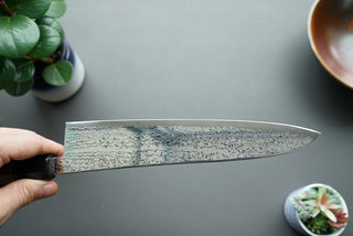 Hatsukokoro Sunaarashi Kurozome Damascus Gyuto 240mm - Thecooksedge
