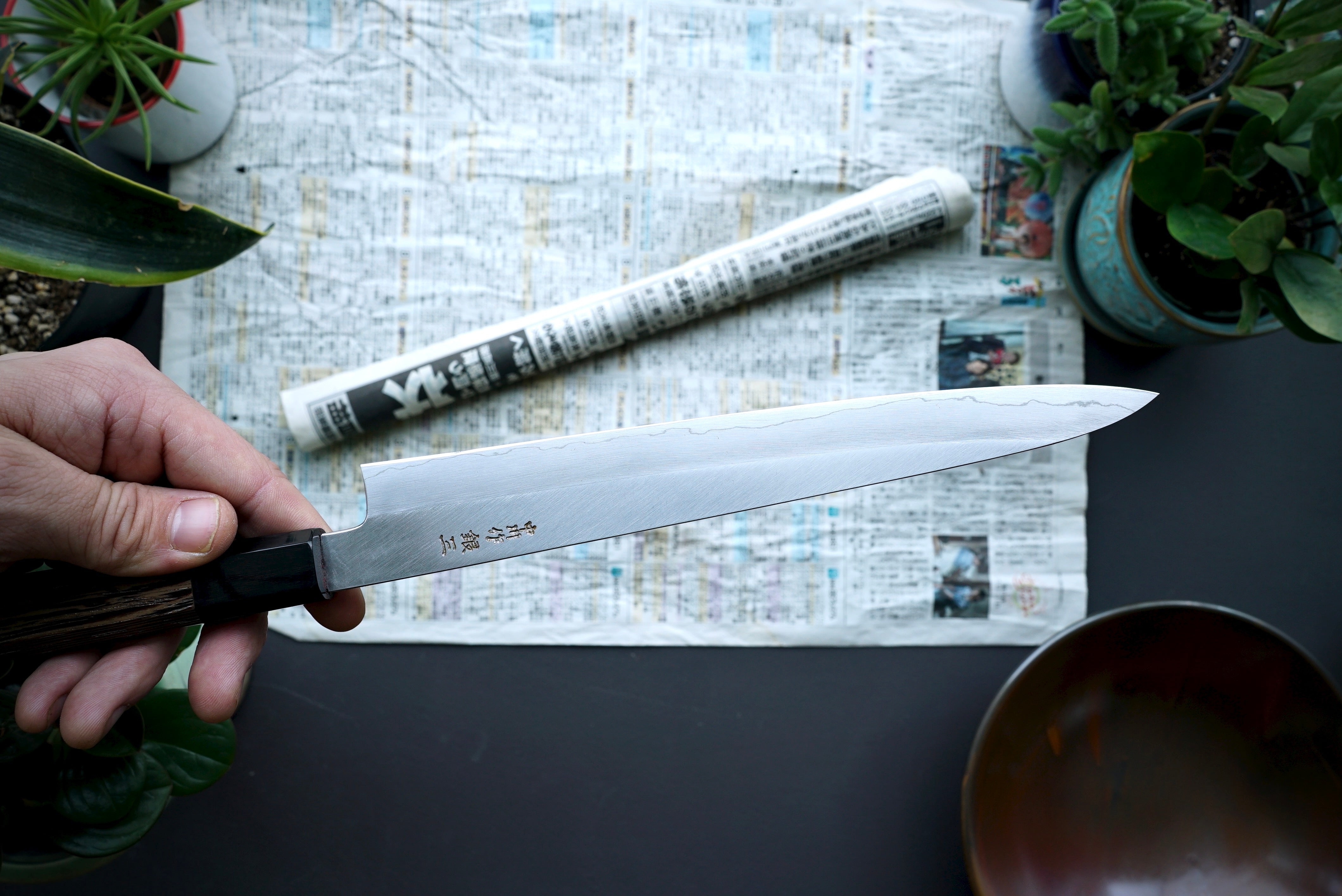Nakagawa Hamono Silver 3 Sujihiki 240mm - Thecooksedge