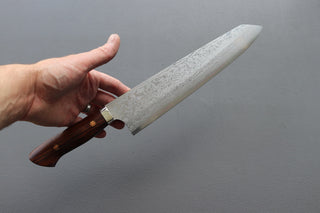 Yoshihiro Yauji Blue #2 Damascus Kiritsuke Gyuto 240mm - Thecooksedge