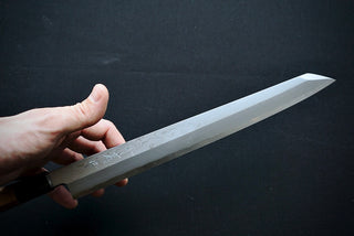 Sakai Kikumori White#1 Damascus Kiritsuke Yanagiba 300mm - Thecooksedge