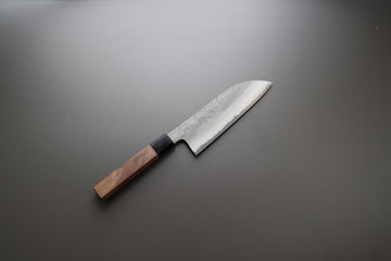 Sakai Kikumori Nashiji Santoku 165mm - Thecooksedge