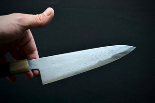 Komorebi Damascus Blue #1 Gyuto 210mm - Thecooksedge