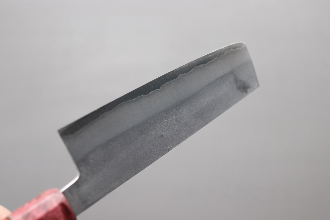 Shigeki Tanaka Nashiji Nakiri 165mm w/Custom Handle - Thecooksedge
