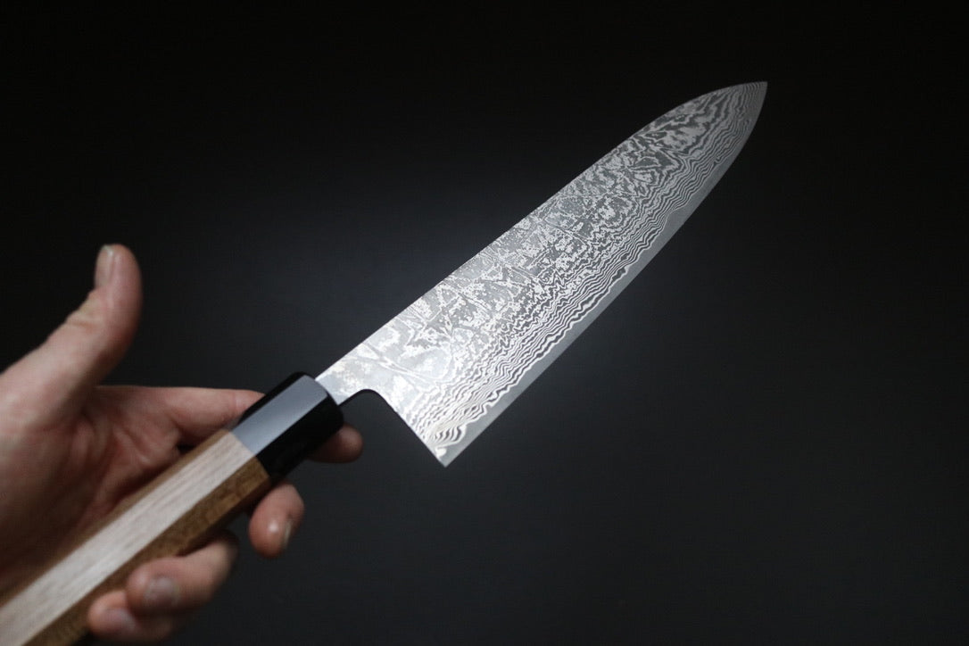 Shiro Kamo SG2 Damascus Gyuto 240mm - Thecooksedge