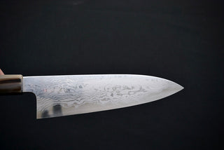 Komorebi Damascus Blue #1 Santoku 180mm - Thecooksedge