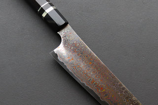 Nigara Hamono Aogami #2 Rainbow Damascus Kiritsuke Gyuto 240mm - Thecooksedge