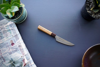 Sakai Takayuki 33 Layer Damascus Wa Steak Knife 120mm - Thecooksedge