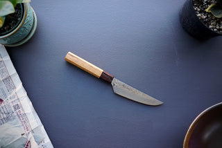 Sakai Takayuki 33 Layer Damascus Wa Steak Knife 120mm - Thecooksedge