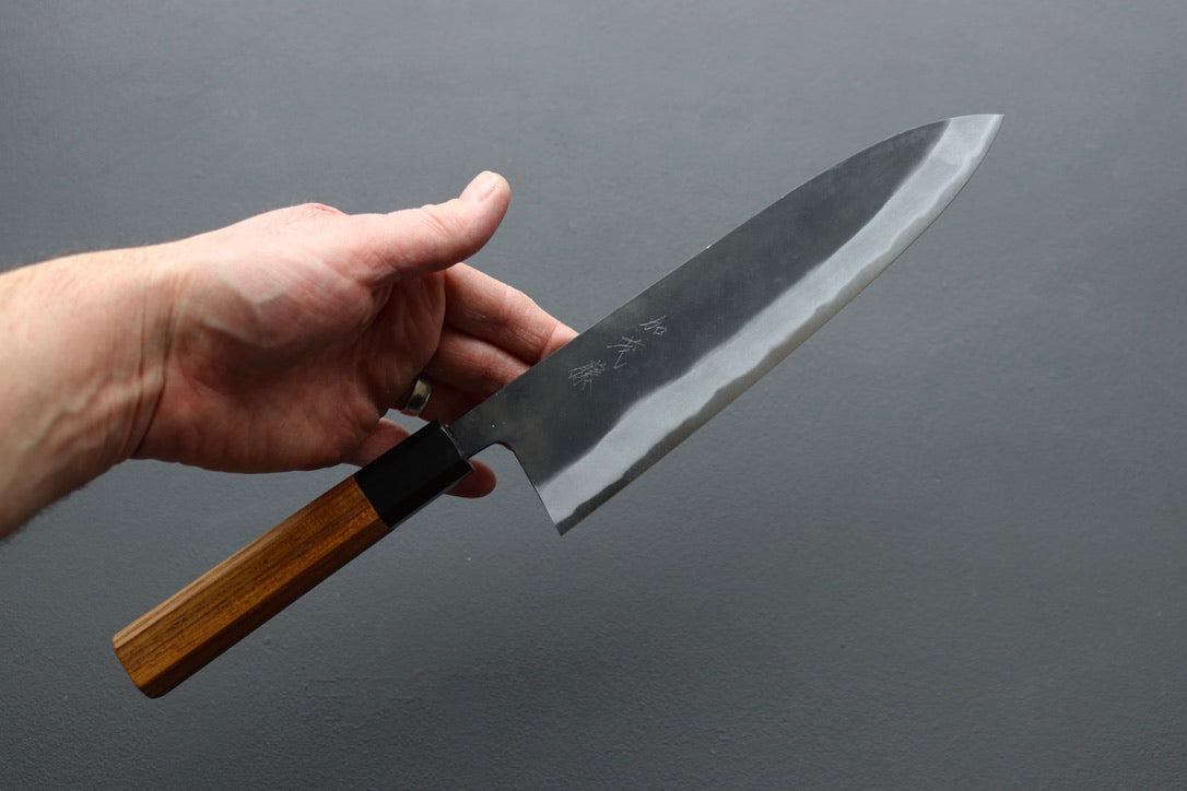Kamo Shiro AS Kurouchi Gyuto 210mm - Thecooksedge
