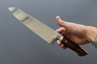 Yoshihiro Yauji Blue #2 Damascus Kiritsuke Gyuto 240mm - Thecooksedge
