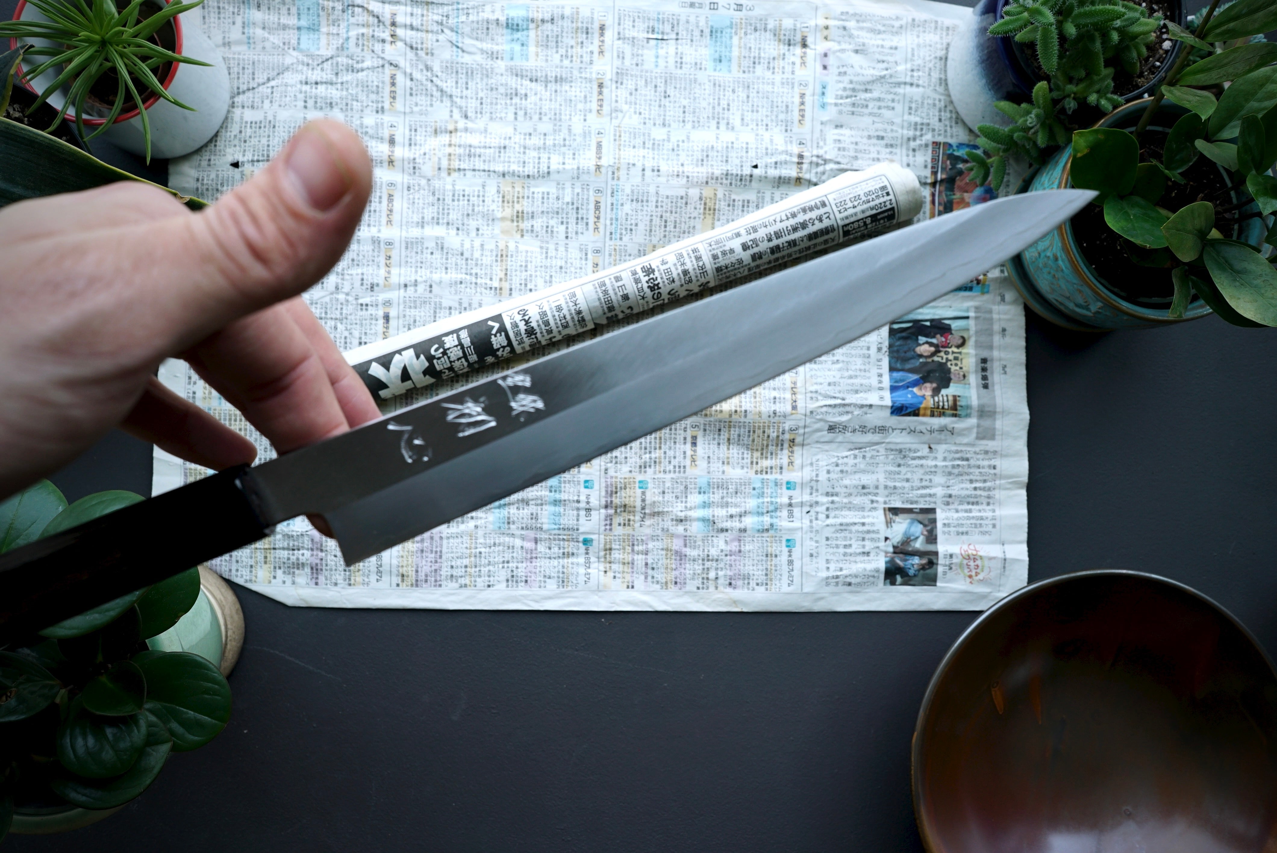 Nakagawa Hamono Silver 3 Sujihiki 240mm - Thecooksedge
