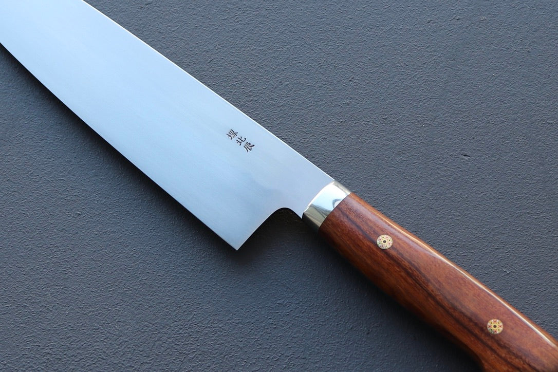Yoshikazu Ikeda White#3 Namiukashi Gyuto 210mm - Thecooksedge