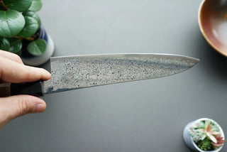 Hatsukokoro Sunaarashi Kurozome Damascus Gyuto 210mm - Thecooksedge